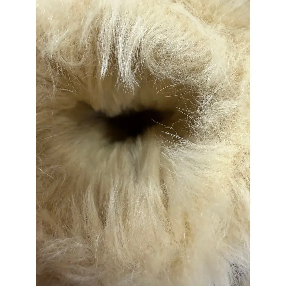 Winter Gloves Women's Faux Suede Tan Lining Faux Fur Snow Warm Hands